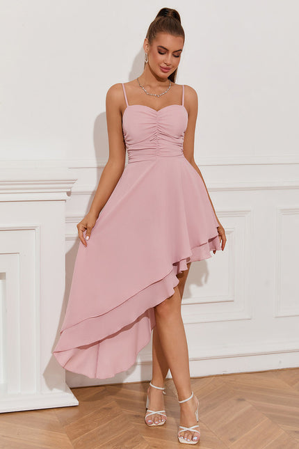 Robe Trapèze Rêve Rosé Élancé - gallery 3