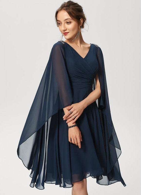 Robe Trapèze Élégance Luminescente