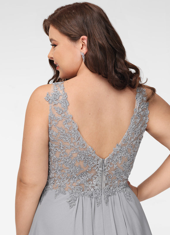 Robe Trapèze Valse De Mousseline - gallery 9
