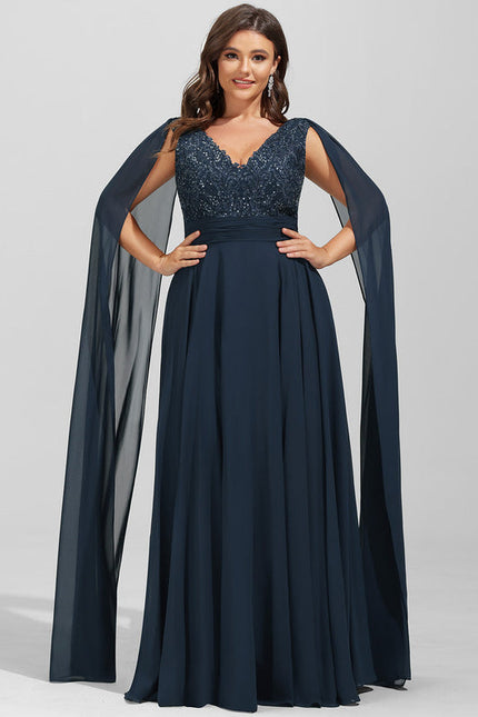 Robe Trapèze Marine Éclatante - gallery 7