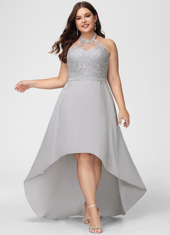 Robe Trapèze Sérénité Dentelle Céleste - gallery 5