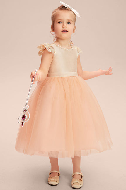Robe Trapèze Pêche Élégante - gallery 6