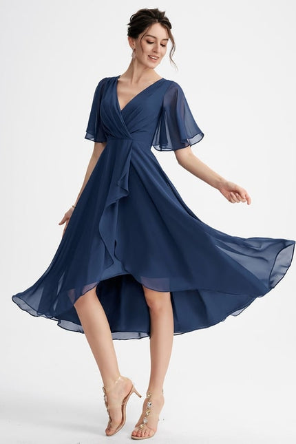 Robe Trapèze Flottante Verte - gallery 6
