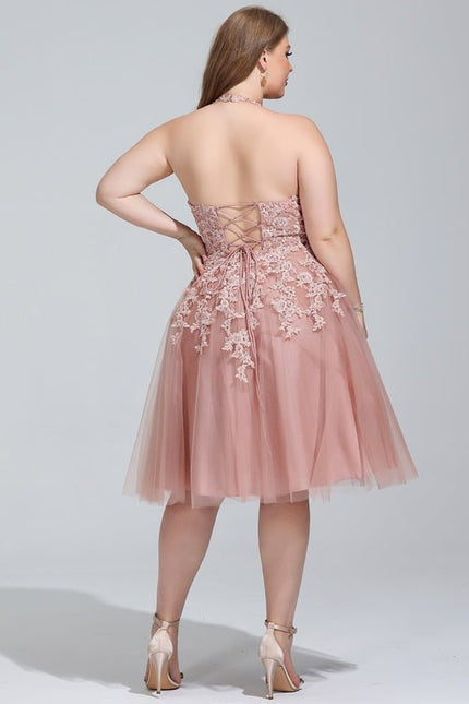 Robe Trapèze Lueur Rosée - gallery 6