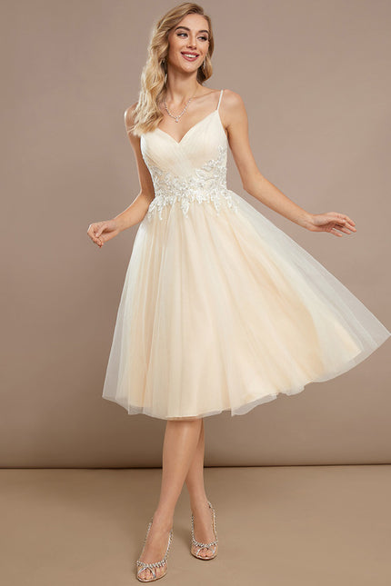 Robe Trapèze Raffinement Tulle Couture - gallery 3