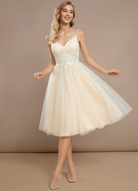 Robe Trapèze Raffinement Tulle Couture - gallery 3