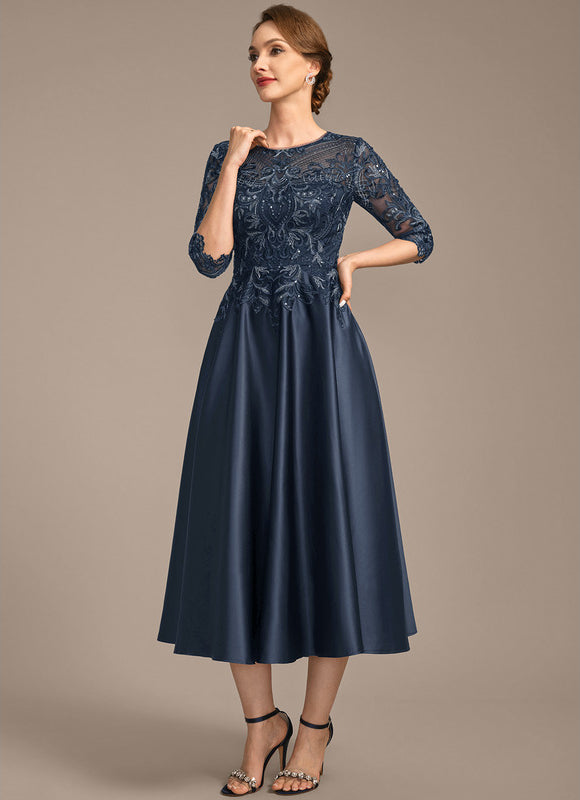 Robe Trapèze Éclat De Saphir - gallery 4
