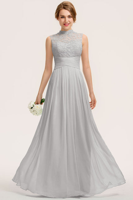 Robe Trapèze Gris Aérien Élégant