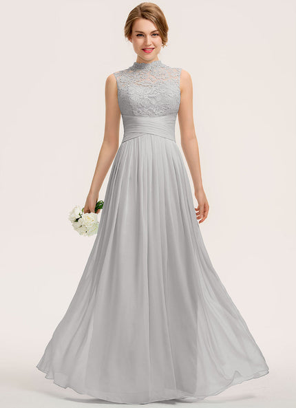 Robe Trapèze Gris Aérien Élégant