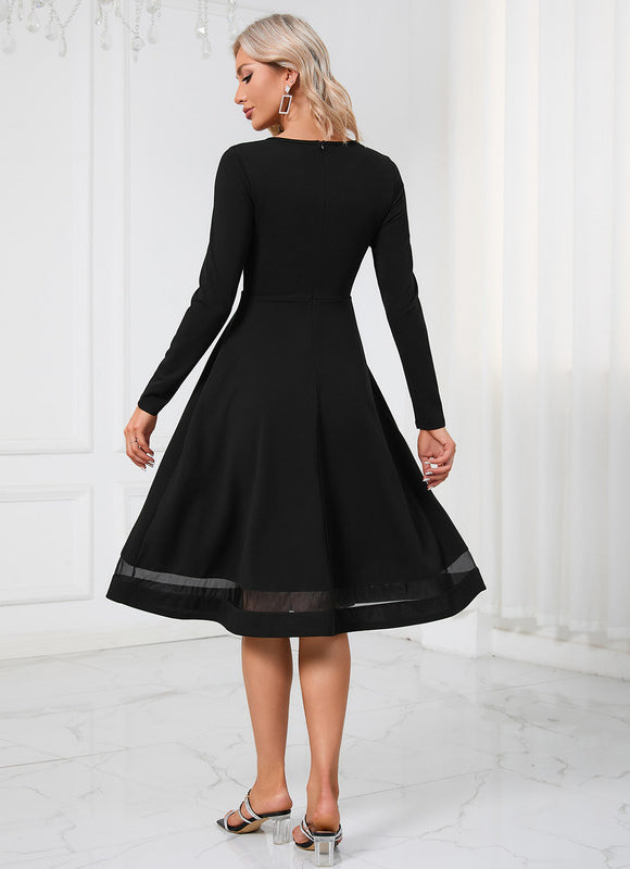 Robe Trapèze Midi Épure - gallery 1