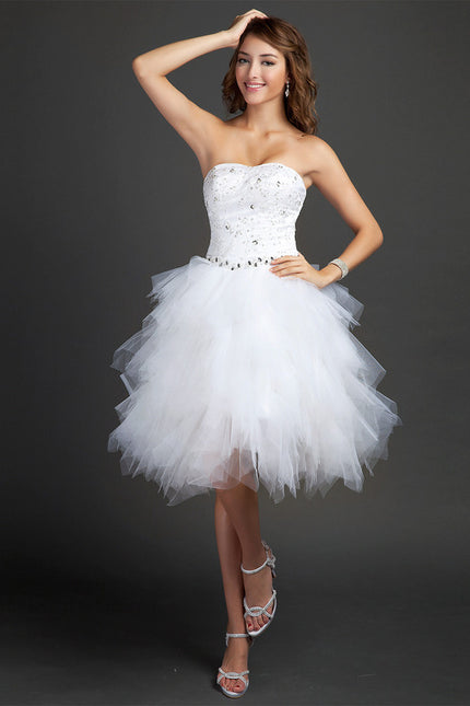 Robe Trapèze Lueur De Paillettes - gallery 1