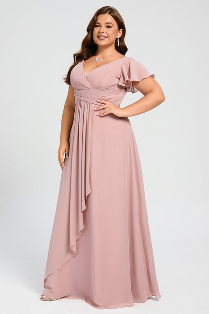 Robe Trapèze Mousseline Fendue - gallery 8