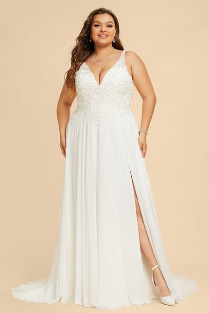 Robe Trapèze De Mariée Aérienne - gallery 9