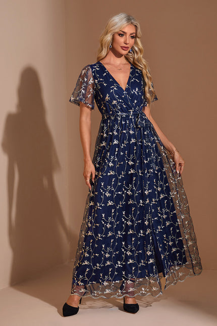 Robe Trapèze Lumière Marine
