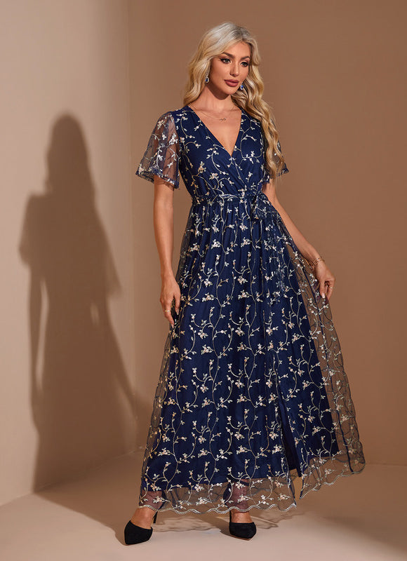 Robe Trapèze Lumière Marine