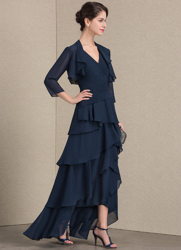 Robe Trapèze Gris Satiné Élégant - gallery 1