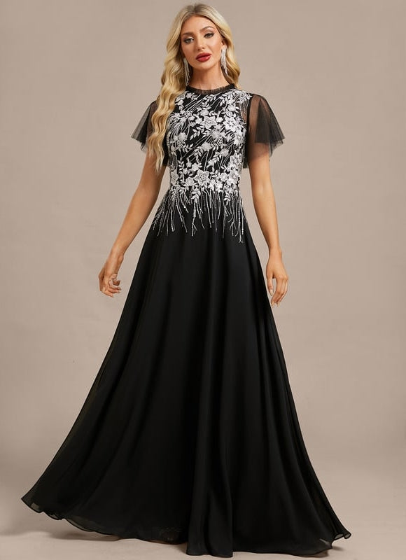 Robe Trapèze Nocturne Éclatante