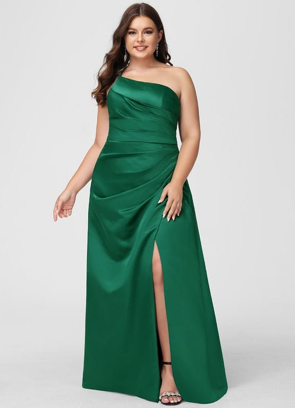 Robe Trapèze Rêve De Satin Rose - gallery 5