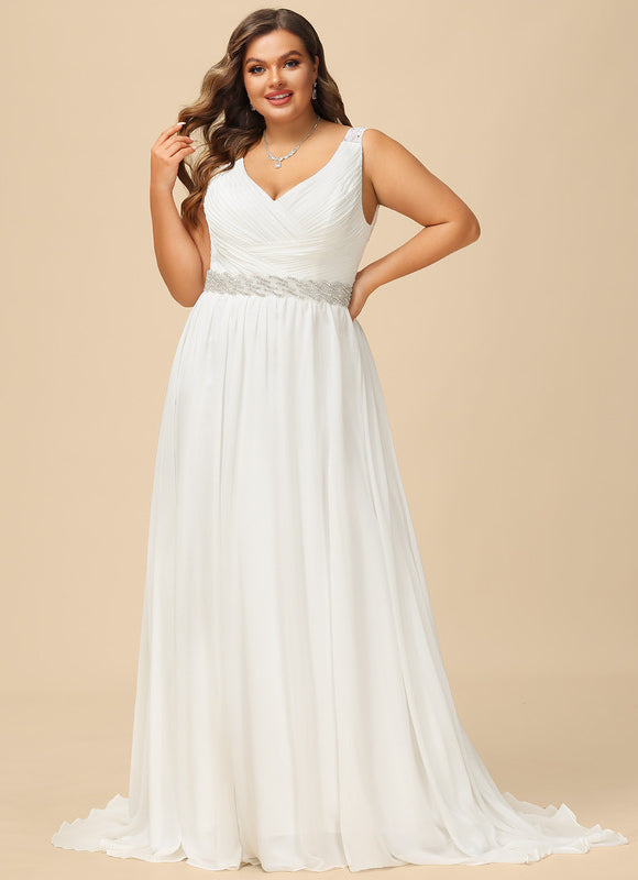 Robe Trapèze Nuptiale Légère - gallery 5