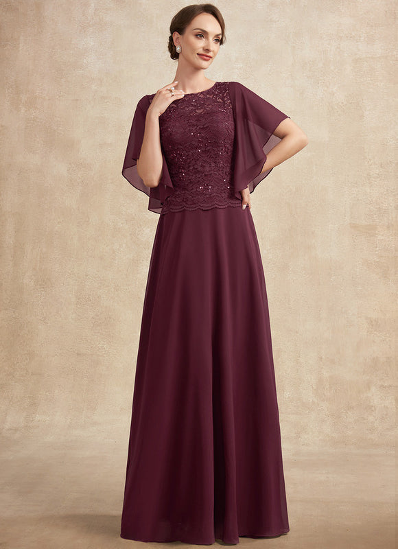 Robe Trapèze Longue Violetée - gallery 1