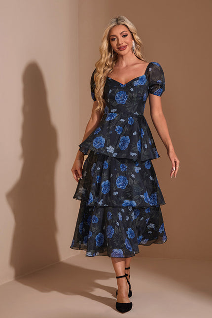Robe Trapèze Midi Volante Chic - gallery 4