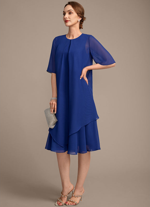 Robe Trapèze Élégance Cobalt - gallery 4