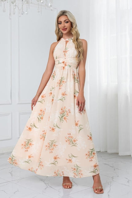 Robe Trapèze Fleurie Élégante - gallery 8