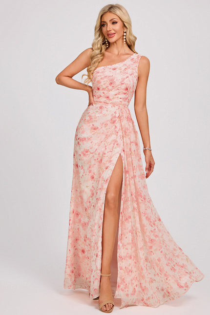 Robe Trapèze Asymétrique Beige