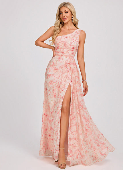 Robe Trapèze Asymétrique Beige