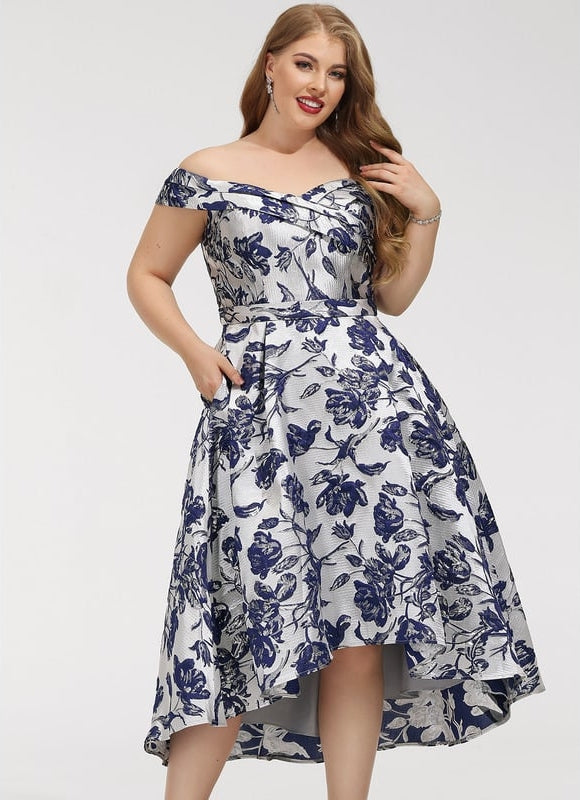 Robe Trapèze Finesse Florale - gallery 8