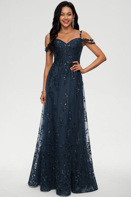 Robe Trapèze Satin Étoilé - gallery 1