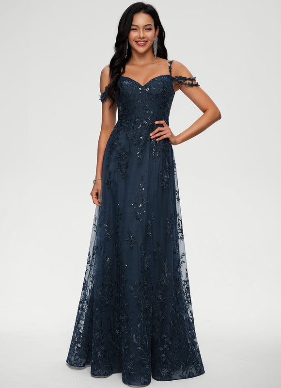 Robe Trapèze Satin Étoilé - gallery 1