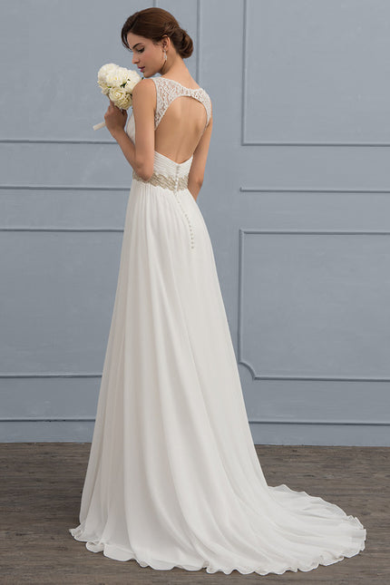 Robe Trapèze Nuptiale Légère - gallery 4