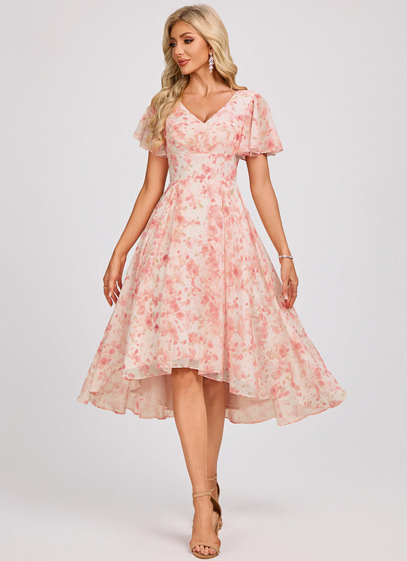 Robe Trapèze Fluide Asymétrique - gallery 2