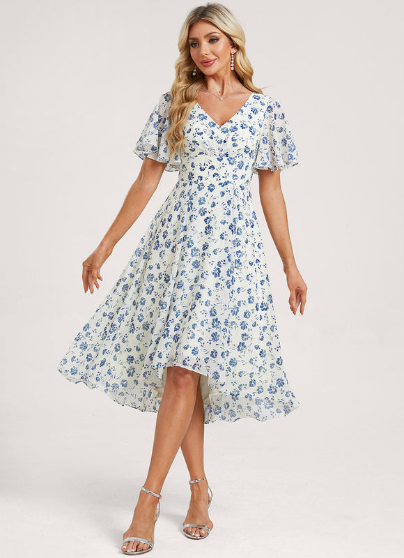 Robe Trapèze Fluide Asymétrique - gallery 2