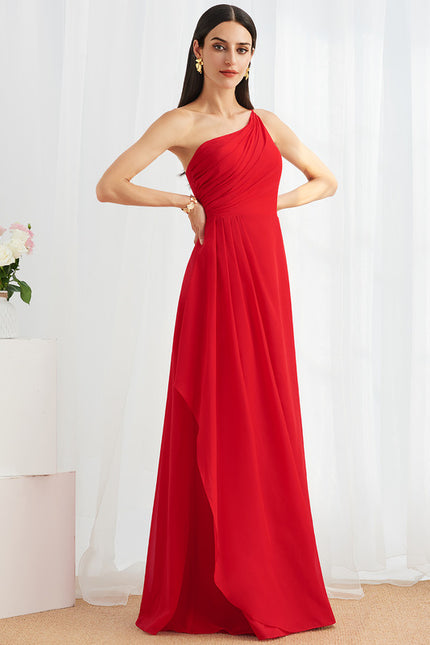 Robe Trapèze Asymétrique Beige - gallery 3