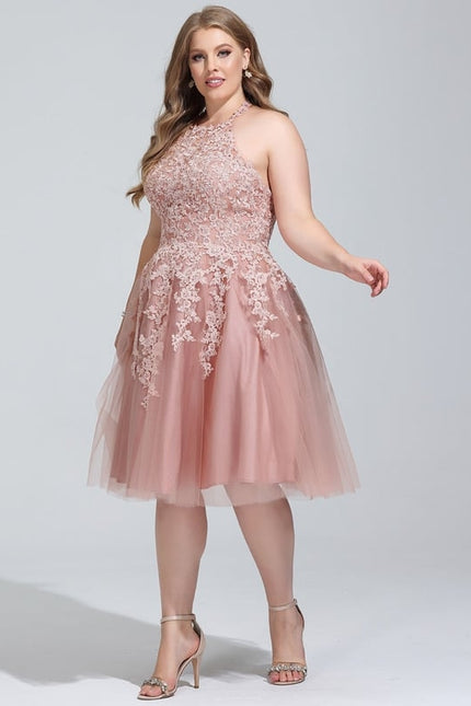 Robe Trapèze Lueur Rosée - gallery 8