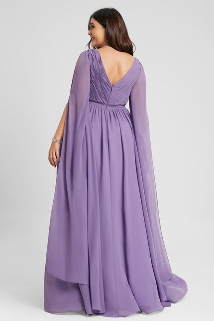 Robe Trapèze Élégante Mousseline - gallery 7