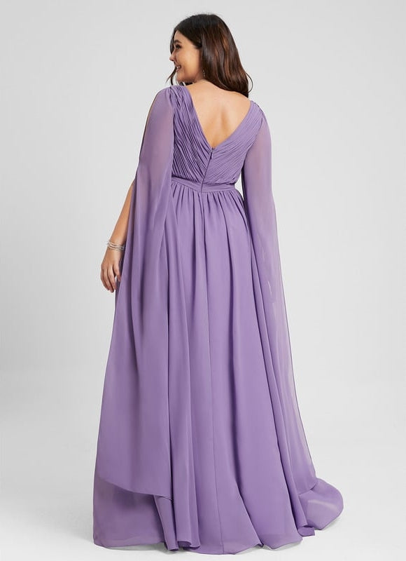 Robe Trapèze Élégante Mousseline - gallery 7