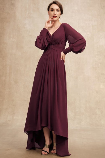 Robe Trapèze Violet Élégant Fluidité - gallery 2