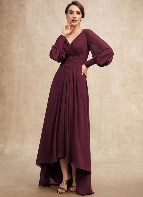 Robe Trapèze Violet Élégant Fluidité - gallery 2