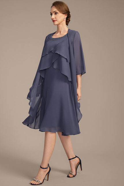 Robe Trapèze Sérénité Mauve - gallery 4