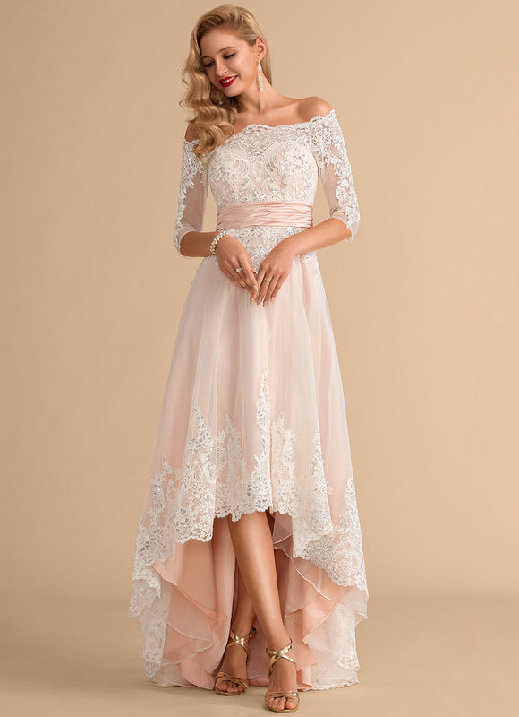 Robe Trapèze Lueur De Rubis Céleste - gallery 4