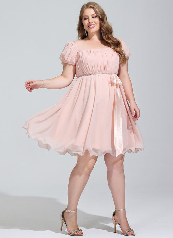 Robe Trapèze Douceur Pêche - gallery 8