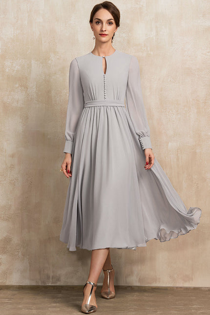 Robe Trapèze Éclat Nuageux