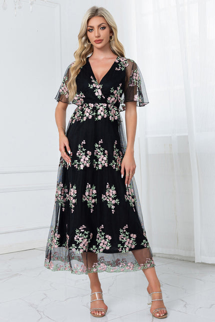 Robe Trapèze Florale Chic