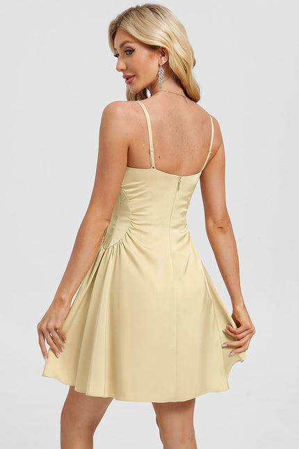 Robe Trapèze Satinée Épure - gallery 1