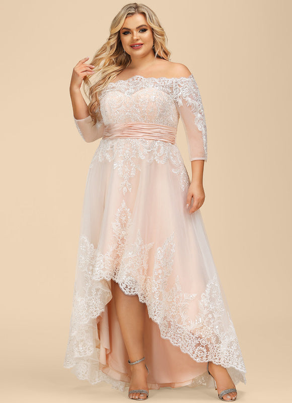 Robe Trapèze Lueur De Rubis Céleste - gallery 7