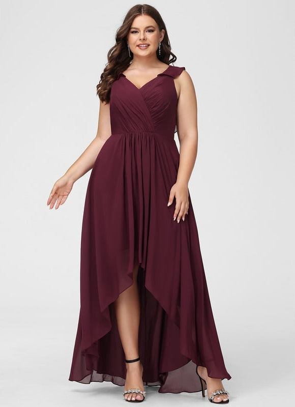 Robe Trapèze Fluide Asymétrique - gallery 7