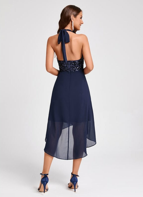 Robe Trapèze Nuit Pailletée - gallery 6